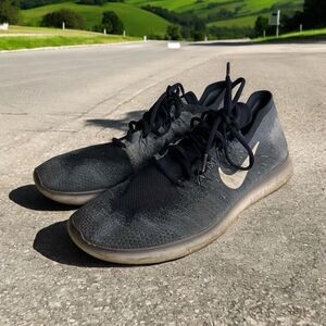 Nike Free‎ RN Flyknit 2017 Men's Size 12 Running Shoes Ocean Fog 880843-404 Used